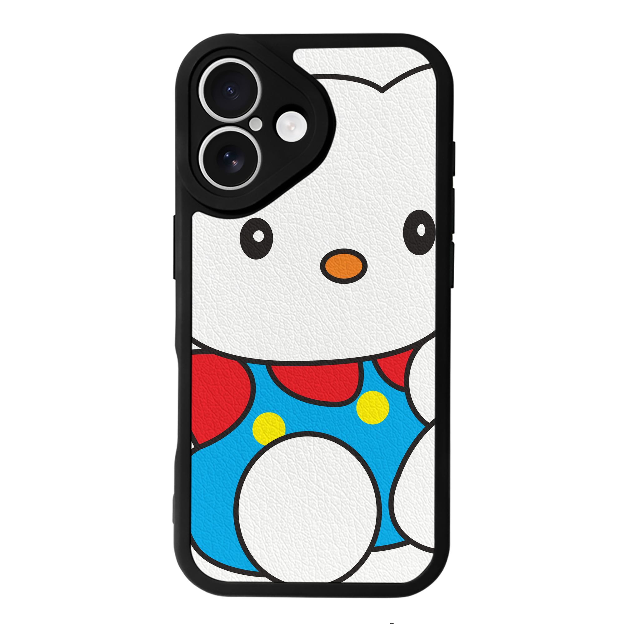 （画像用） Hello Kitty ハローキティ 【iPhone 16シリーズ対応】シリコンスマホケース（レザー調） 材質：シリコン